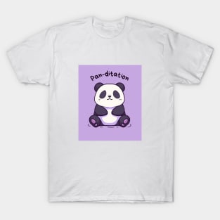 Kawaii Cute Yoga Meditating Panda T-Shirt